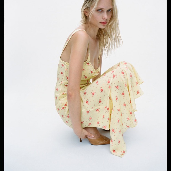 Yellow Floral Dress - Picture 5 of 5